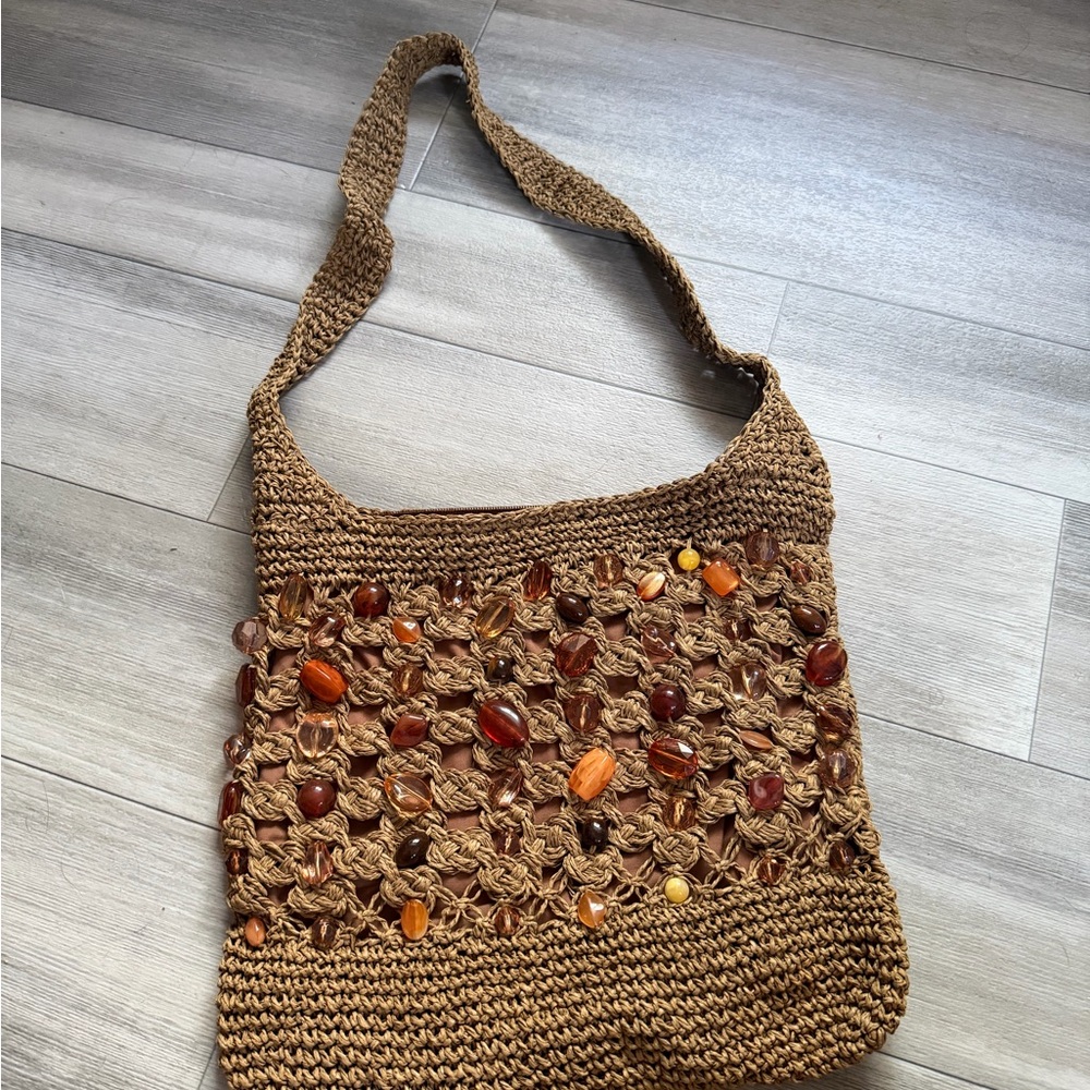 BOHO Beaded tote Bag